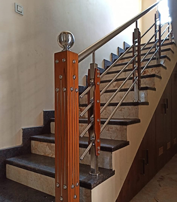  SS Wood Railing Manufacturer In Bangalore
